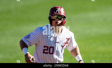 Alabama outfielder Tommy Seidl (20) during an NCAA baseball game