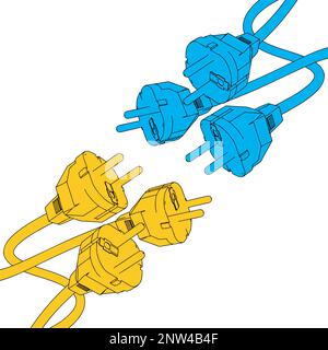 Electric power plug Stock Vector