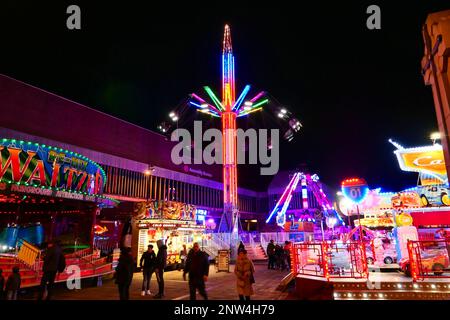 Derby City fair in the market place February 2023 Stock Photo