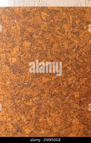 Natural Dark Brown Cork Texture Pattern Background Stock Photo