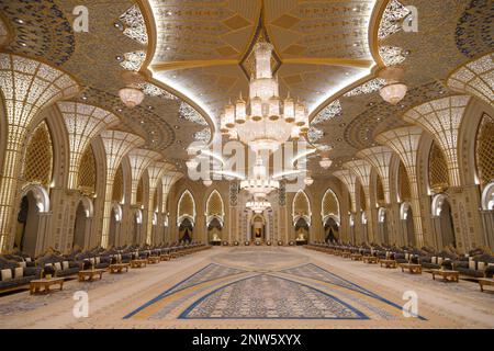 Abu Dhabi. Fragments of the architecture of the Presidential Palace of the United Arab Emirates in Abu Dhabi Stock Photo