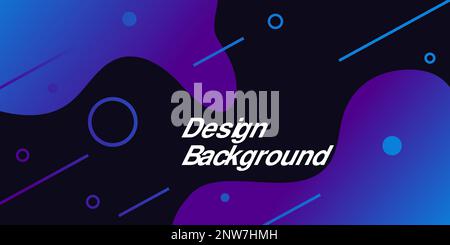 Modern Background with Curve Shape and Dark and Blue Color. Good used for Banner, Feed, Flyer, Poster, Wallpaper. and Landing Page EPS 10 Vector Stock Vector