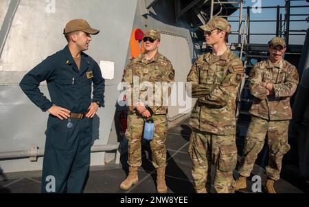ROTA, Spain (January 4, 2023)- Ens. Jacob Jackson, assigned to the ...