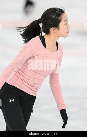 Ami NAKAI (JPN), during Ladies Practice, at the ISU World Junior Figure Skating Championships 2023, at WinSport Arena, on February 28, 2023 in Calgary, Canada. Credit: Raniero Corbelletti/AFLO/Alamy Live News Stock Photo