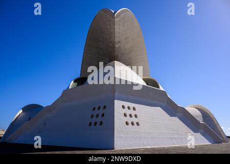 Santiago Calatrava Valls', Expressionist-styled, Auditorio de Tenerife 'Adán Martín' in Santa Cruz de Tenerife Stock Photo