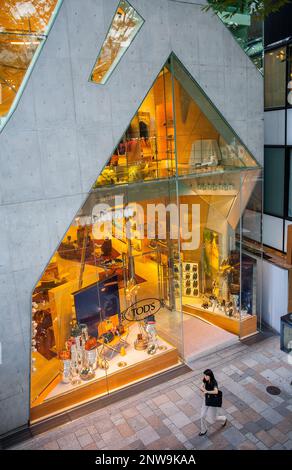 Tod's store by Toyo Ito, in Omotesando street. Tokyo. Japan Stock Photo ...