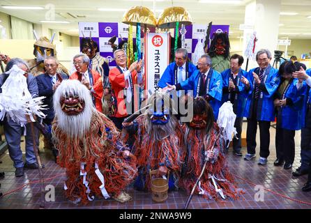 Namahage and concerned people celebrate as UNESCO designated the