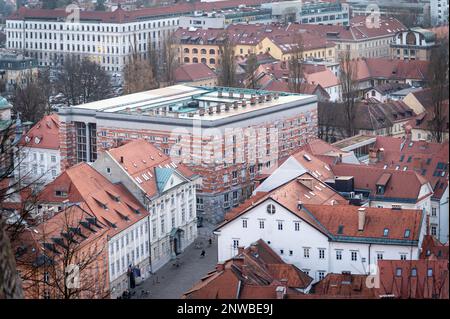 View from Ljubljana Castle, Ljubljana, Slovenia Stock Photo