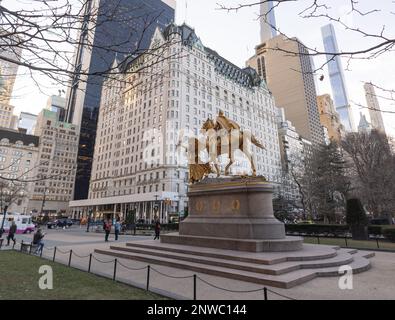 New York Plaza Hotel at Central Park - travel photography Stock Photo