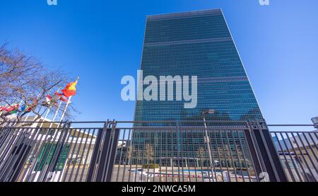 United Nations headquarter in New York - travel photography Stock Photo