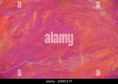 the picture is painted with watercolors abstraction, drawing with paints abstraction in red tones, a work of art Stock Photo