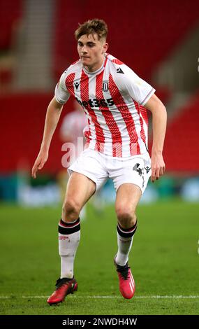 Stoke City's Nathan Lowe during the Emirates FA Cup fifth round match at the bet365 Stadium, Stoke-on-Trent. Picture date: Tuesday February 28, 2023. Stock Photo