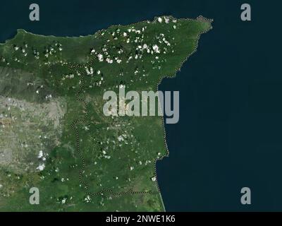 Sangre Grande, region of Trinidad and Tobago. High resolution satellite map Stock Photo