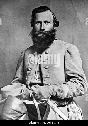 Jeb Stuart, James Ewell Brown 'Jeb' Stuart (1833 – 1864) United States Army officer  Confederate States Army general during the American Civil War. Stock Photo