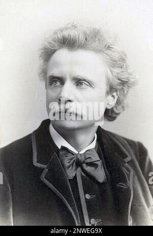 Edvard Grieg, Edvard Hagerup Grieg (1843 – 1907) Norwegian composer and pianist. Stock Photo