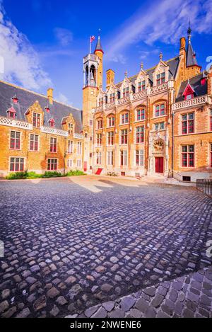 Bruges, Belgium. Gruuthuse, magnificent old Brugge city, West Flanders, once home to a prominent Flemish merchant family. Stock Photo