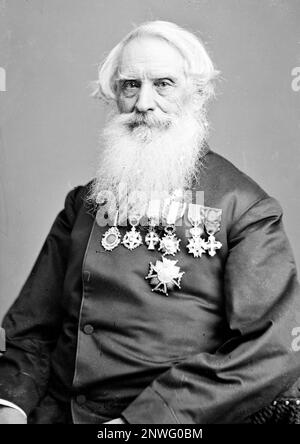 Samuel Morse, Samuel Finley Breese Morse (1791 – 1872) American inventor and co-developer of Morse code Stock Photo