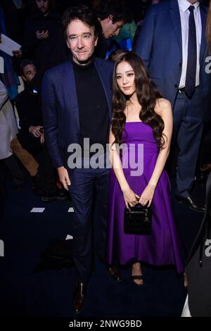 Antoine Arnault and Jisoo attends the Dior Womenswear Fall Winter