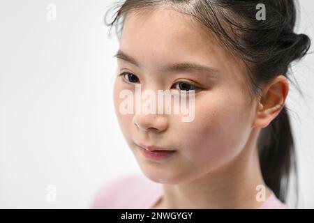 Haruna MURAKAMI & Sumitada MORIGUCHI (JPN), during Pairs Practice, at the ISU World Junior Figure Skating Championships 2023, at WinSport Arena, on February 28, 2023 in Calgary, Canada. Credit: Raniero Corbelletti/AFLO/Alamy Live News Stock Photo