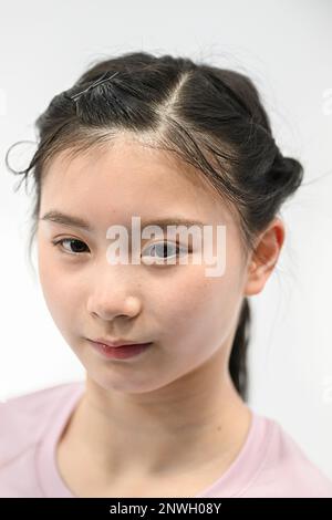 Haruna MURAKAMI & Sumitada MORIGUCHI (JPN), during Pairs Practice, at the ISU World Junior Figure Skating Championships 2023, at WinSport Arena, on February 28, 2023 in Calgary, Canada. Credit: Raniero Corbelletti/AFLO/Alamy Live News Stock Photo