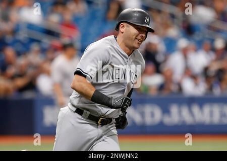 ST. PETERSBURG, FL - SEPTEMBER 27: during the regular season MLB game between the New York Yankees and Tampa Bay Rays on September 27, 2018 at Tropicana Field in St. Petersburg, FL. (Photo by Mark LoMoglio/Icon Sportswire) (Icon Sportswire via AP Images)
