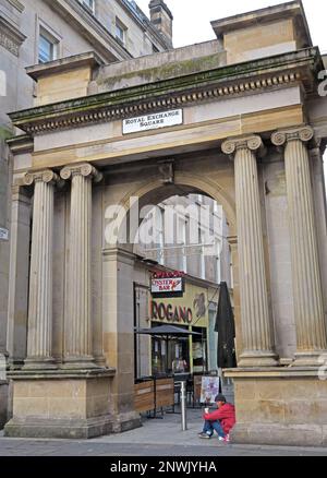 The Art Deco Rogano Oyster Bar - Royal Exchange Square, Merchant City, 11 Exchange Place, Glasgow, Scotland, UK,  G1 3AN Stock Photo