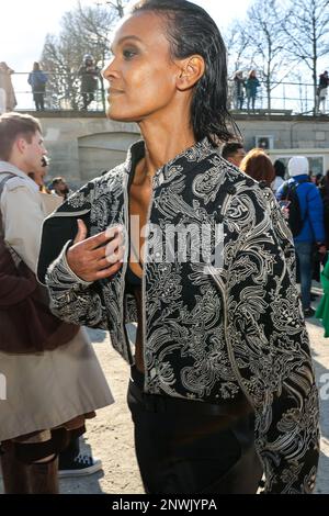 Paris, France. 02nd Oct, 2022. Liya Kebede walks the runway of the Le  Défilé L'Oréal during Paris Fashion Week Ready to Wear Spring/Summer 2023  on October 03, 2022 in Paris, France. (Photo