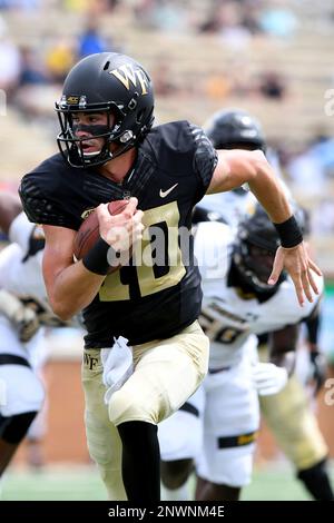 WINSTON-SALEM, NC - SEPTEMBER 08: Towson Tigers quarterback Tom Flacco ...