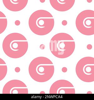 letter g red ball seamless background vector Stock Vector