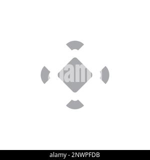 square aim target simple geometric vector Stock Vector