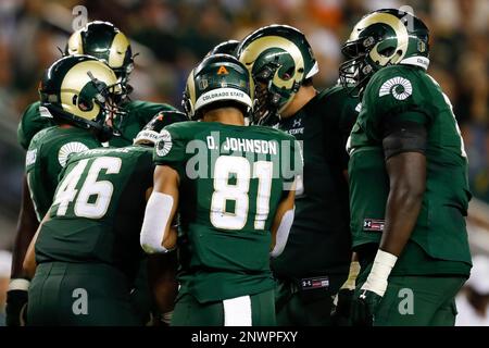 San Francisco 49ers players huddle during the first half of an NFL football  game against the Denver Broncos in Denver, Sunday, Sept. 25, 2022. (AP  Photo/Jack Dempsey Stock Photo - Alamy