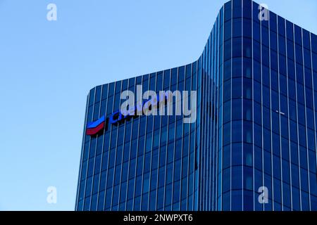 Chevron office block  building, Perth, Western Australia Stock Photo