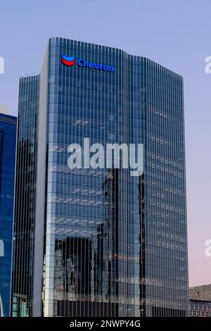 Chevron office block  building, Perth, Western Australia Stock Photo