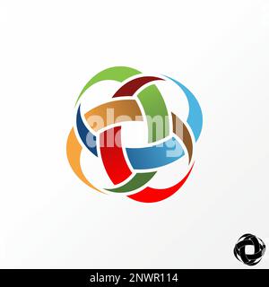 Unique cut triangle quadrangular around like motif or body human image graphic icon logo design abstract concept vector stock community or calligraphy Stock Vector