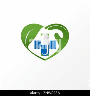 Medical trading like letter M font with love, leaf, cross, and capsule graphic icon logo design abstract concept vector stock health or hospital Stock Vector