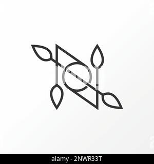Unique letter or word N line thin font like pattern precision image graphic icon logo design abstract concept vector stock initial or monogram Stock Vector