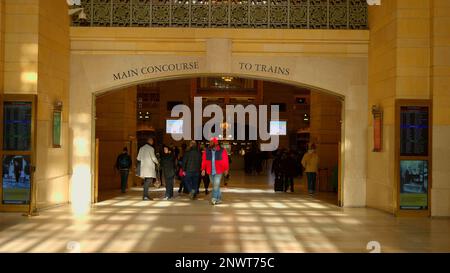 New York Grand Central Station in Manhattan 42nd street - NEW YORK, USA - FEBRUARY 14, 2023 Stock Photo