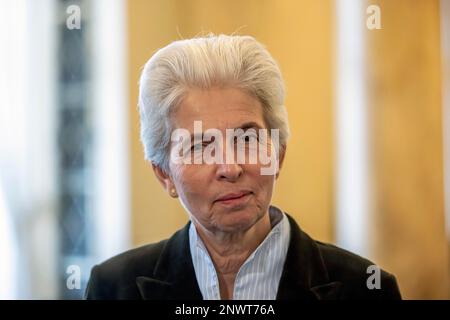 Marie-Agnes Strack-Zimmermann, Member of the Bundestag, Member of the Federal Executive Committee of the FDP, Portrait, Epiphany Meeting 2023 in Stock Photo