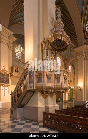 Basilica Metropolitan Cathedral of Lima, Pulpit of Truth, Lima, Peru