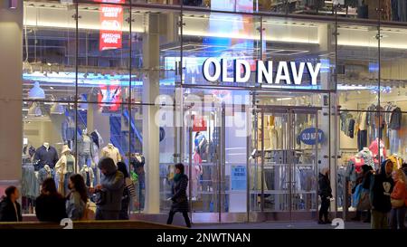 Old Navy store in New York - NEW YORK CITY, USA - FEBRUARY 14, 2023 Stock Photo