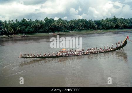 Boat Racing at Aranmula, Kerala Stock Photo