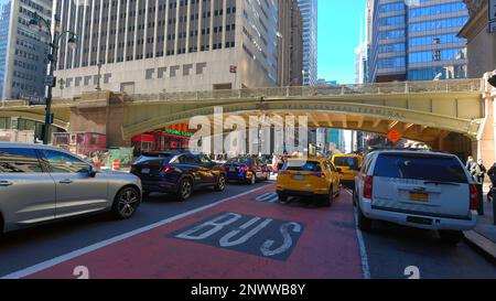 New York Grand Central Station in Manhattan 42nd street - NEW YORK, USA - FEBRUARY 14, 2023 Stock Photo