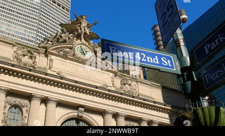 New York Grand Central Station in Manhattan 42nd street - street photography Stock Photo