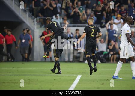 July 26, 2018 Los Angeles, CALos Angeles FC midfielder Lee Nguyen #24  during the Los Angeles Football Club vs LA Galaxy at BANC OF CALIFORNIA  Stadium in Los Angeles, Ca on July