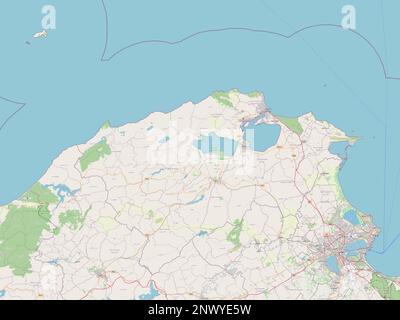 Bizerte, governorate of Tunisia. Open Street Map Stock Photo