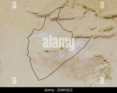 Tozeur, governorate of Tunisia. Low resolution satellite map Stock Photo