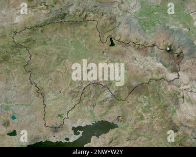 Agr, province of Turkiye. High resolution satellite map Stock Photo