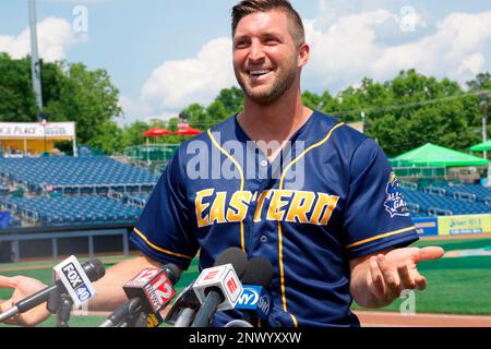 July 11, 2018 - Trenton, New Jersey, U.S - TIM TEBOW answers