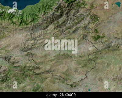 Erzurum, province of Turkiye. High resolution satellite map Stock Photo