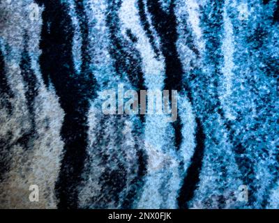 Wallpaper, Background, Texture of blue and white carpet on the floor. Stock Photo